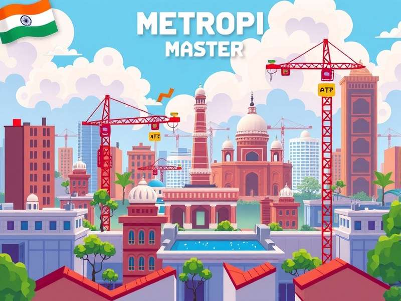 Pixel Metropolis Master gameplay screenshot showing city construction